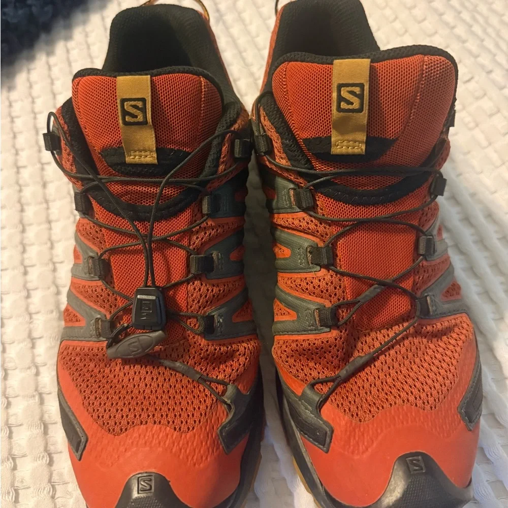 Salomon Men’s Orange and Black Trail Running Shoes